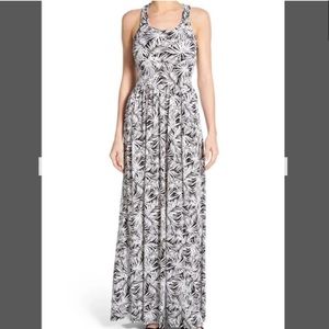 Michael Kors Palm Print Maxi Dress